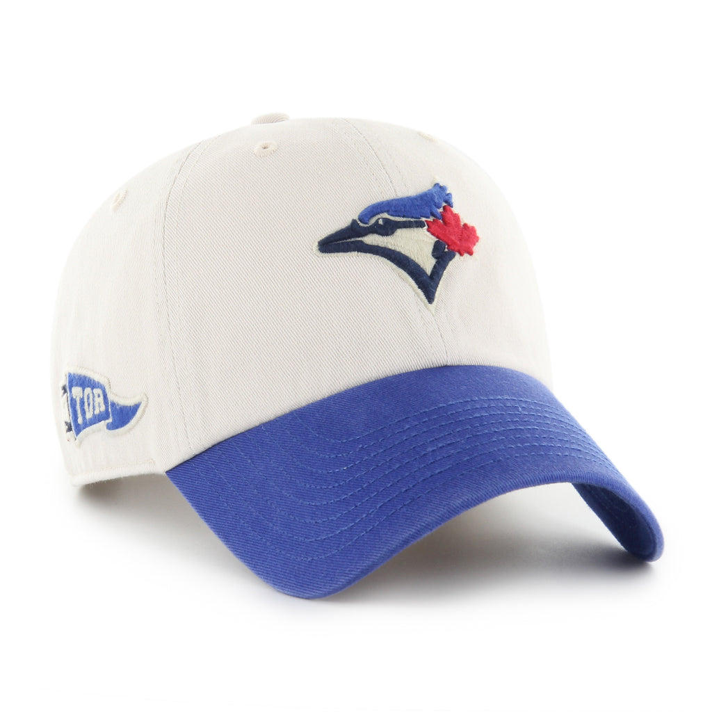 47 Brand Toronto Blue Jays Grand Stand Clean Up Hat - Bone/Blue