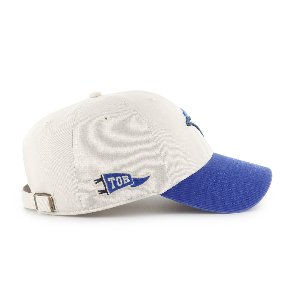 47 Brand Toronto Blue Jays Grand Stand Clean Up Hat - Bone/Blue