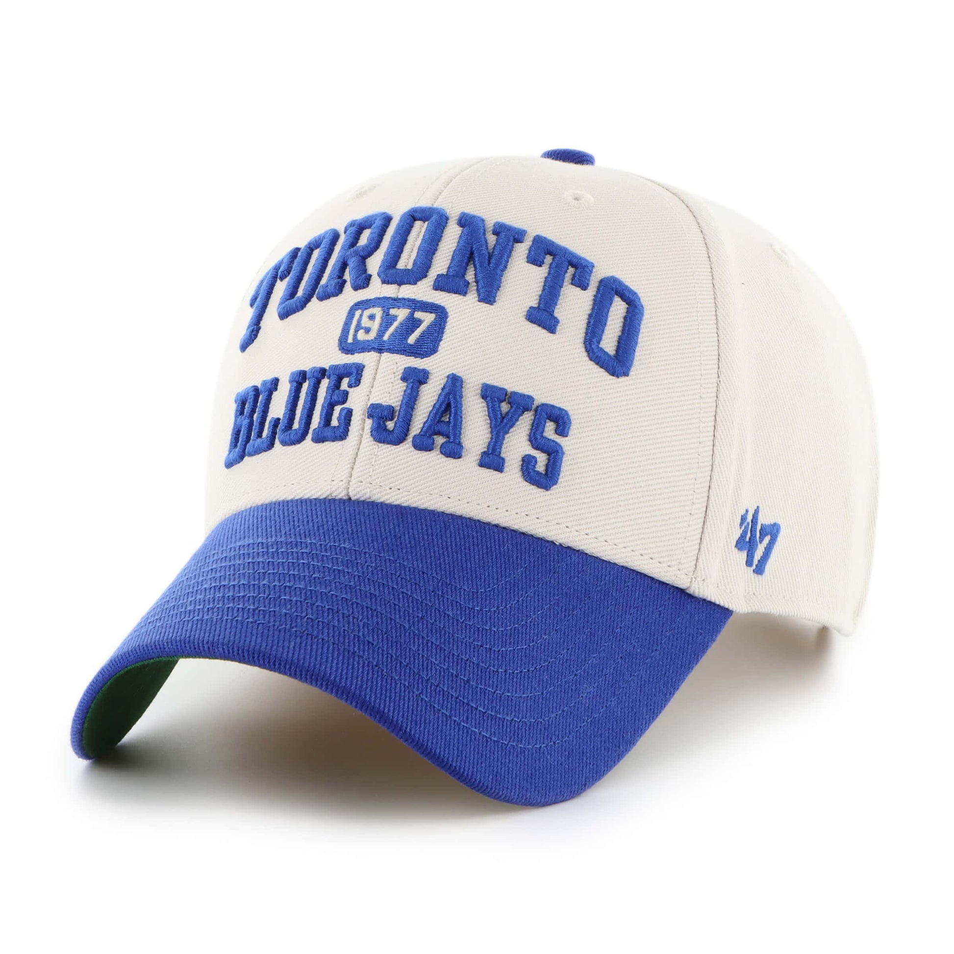 47 Brand Toronto Blue Jays MVP Broken Line Adjustable Hat - White - Leaside Hockey Shop Inc.