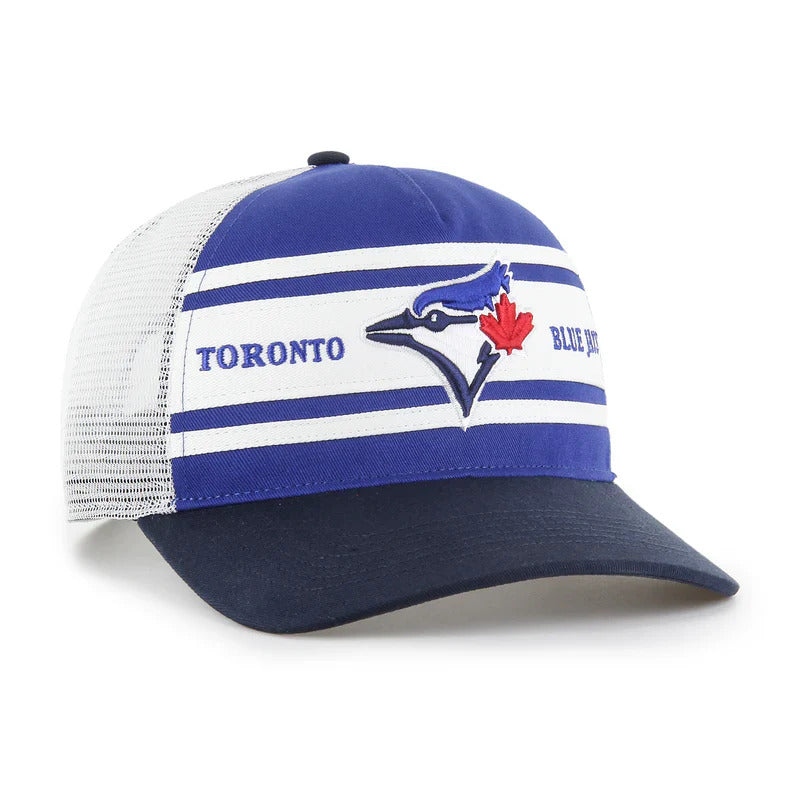 47 Brand Toronto Blue Jays Super Stripe Hitch Snapback Hat - Blue/White