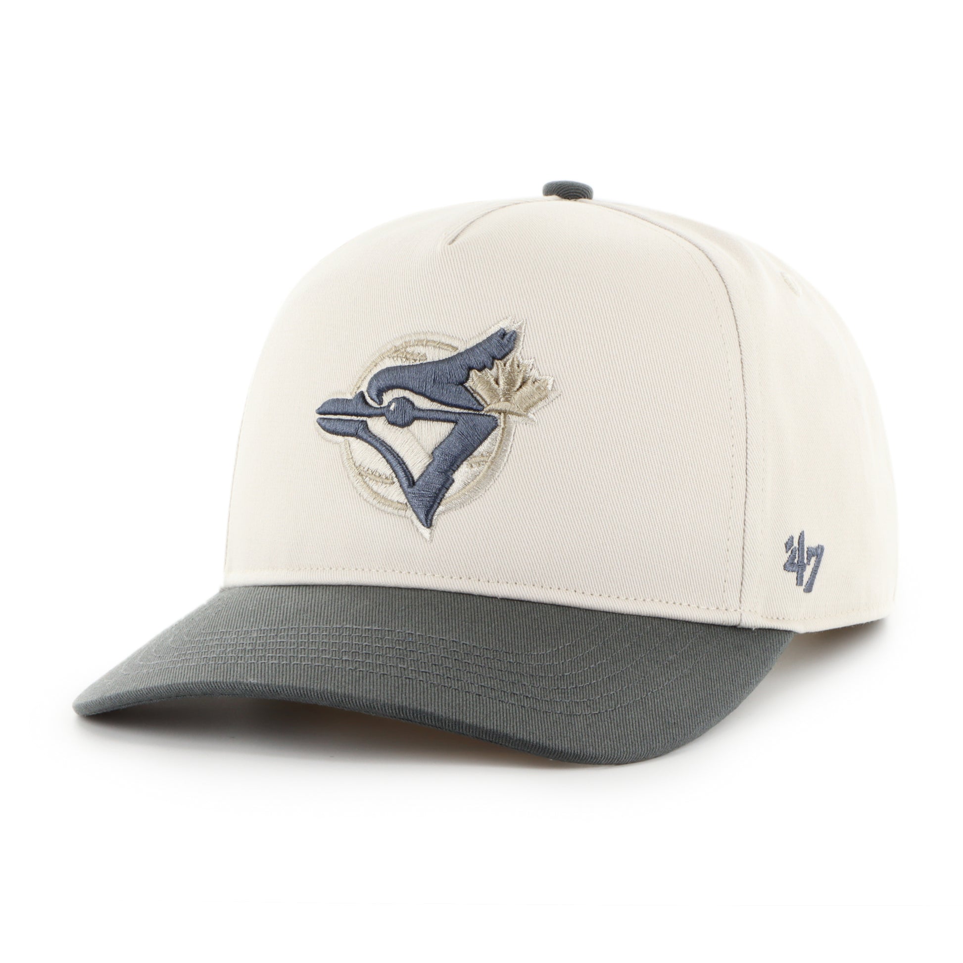 47 Brand Toronto Blue Jays Two-Tone Hitch Snapback Hat - Bone/Charcoal - Leaside Hockey Shop Inc.