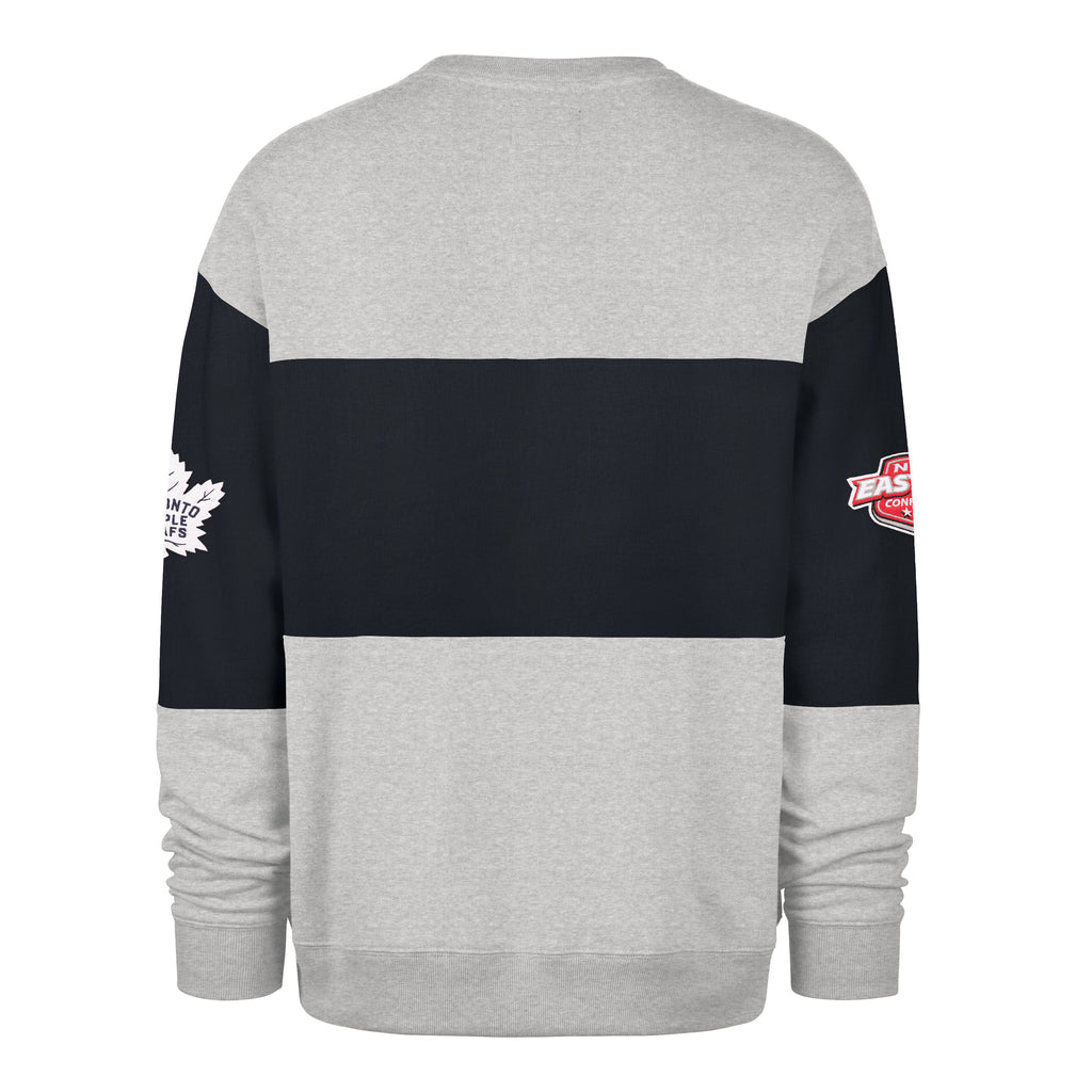 47 Brand Toronto Maple Leafs Blockfield Crewneck Sweater - Grey