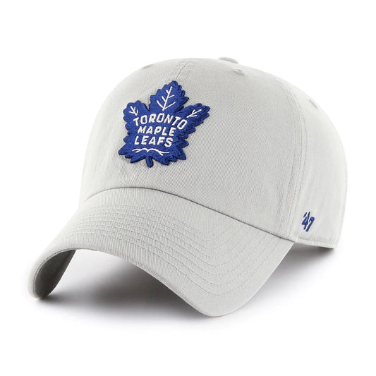 47 Brand Toronto Maple Leafs Clean Up Hat - Grey Retro - Leaside Hockey Shop Inc.