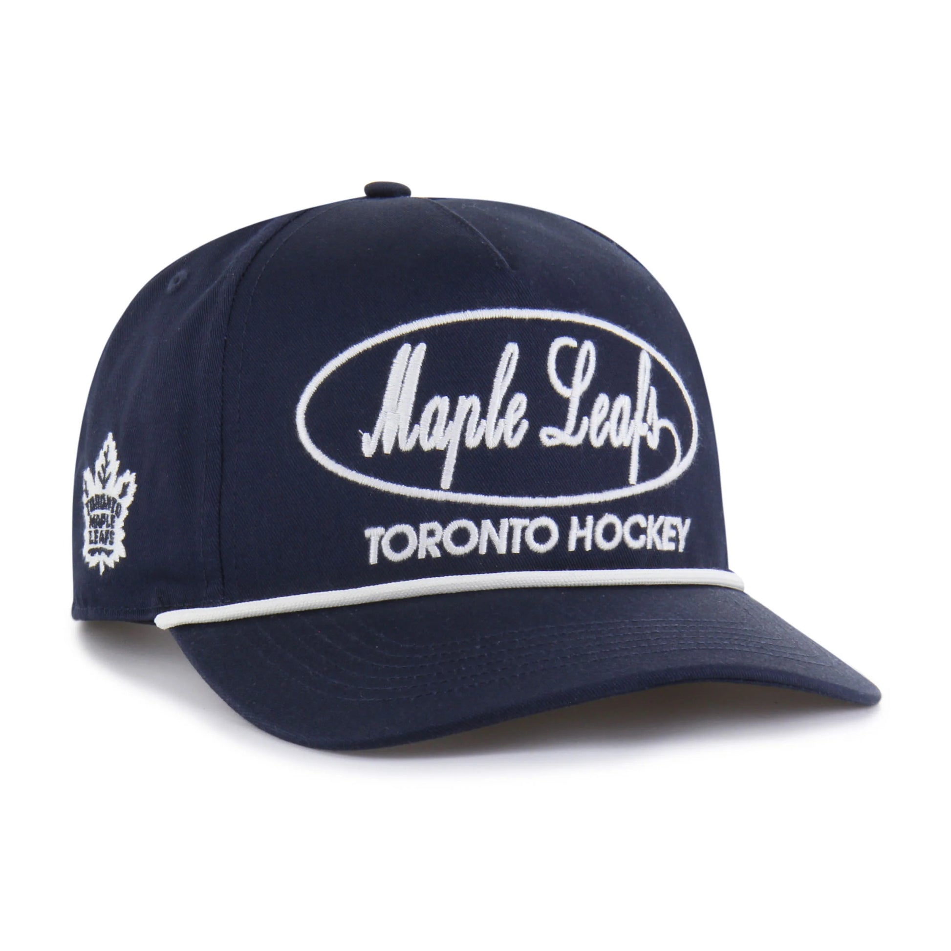 47 Brand Toronto Maple Leafs Foundational Hitch Snapback Hat - Navy Blue