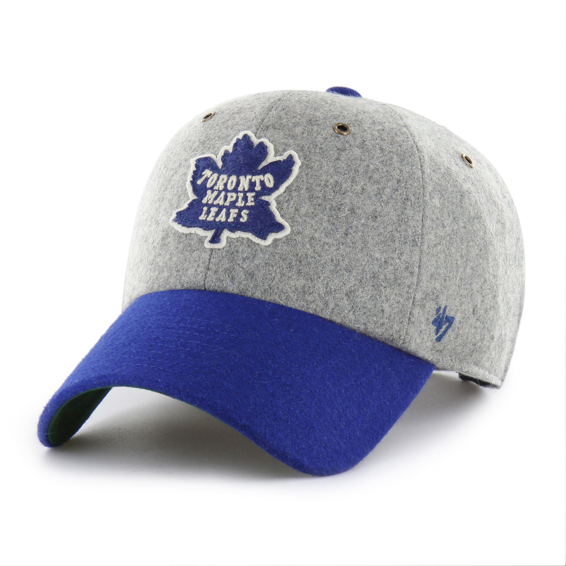 47 Brand Toronto Maple Leafs Golden Age TT Wool Clean Up Hat - Grey/Blue