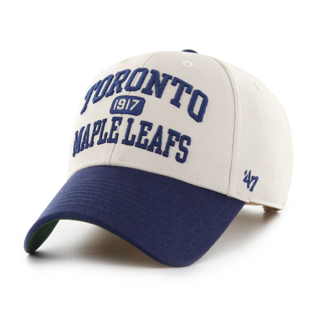 47 Brand Toronto Maple Leafs MVP Broken Line Adjustable Hat - White - Leaside Hockey Shop Inc.