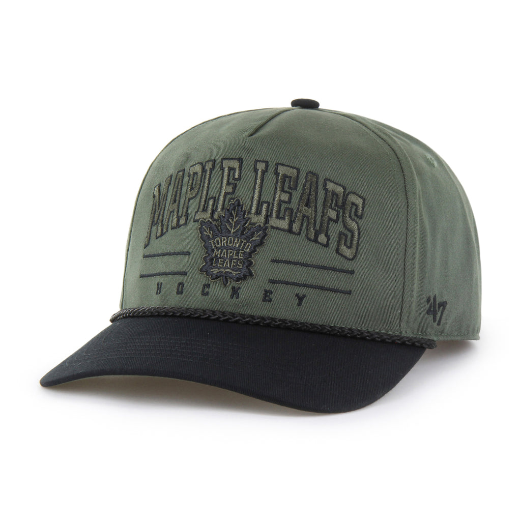 47 Brand Toronto Maple Leafs Roscoe Rope Hitch Snapback Hat - Army Green