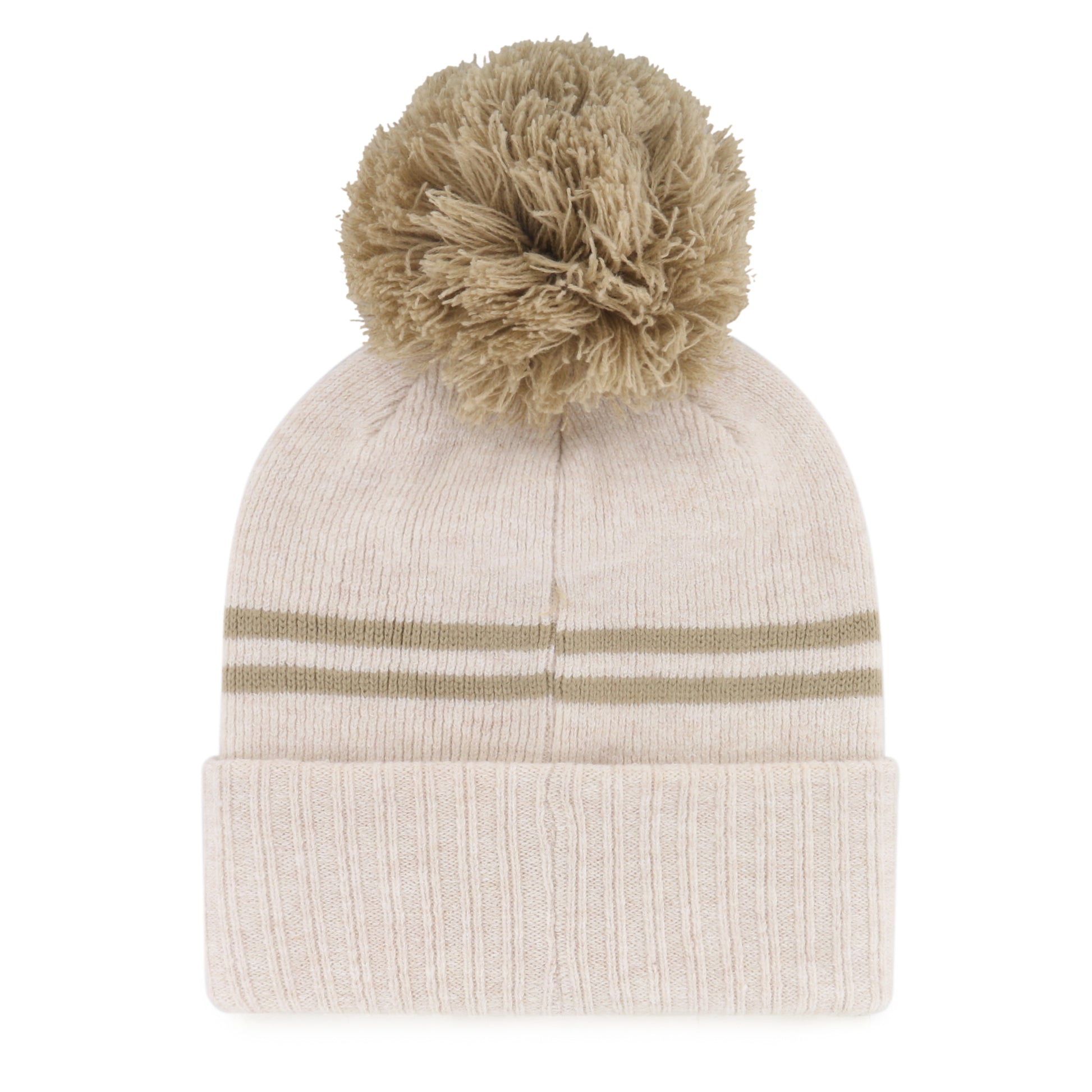 47 Brand Toronto Maple Leafs Women's Latte Knit Toque Hat with Pom - Beige - Leaside Hockey Shop Inc.