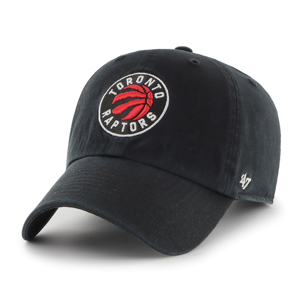 47 Brand Toronto Raptors Clean Up Adjustable Hat - Black/Silver/Red - Leaside Hockey Shop Inc.