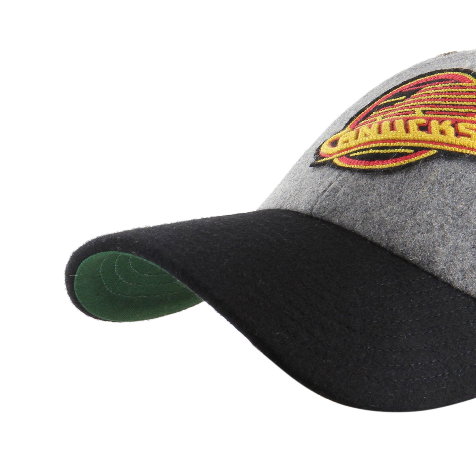 47 Brand Vancouver Canucks Golden Age TT Wool Clean Up Hat - Grey/Black