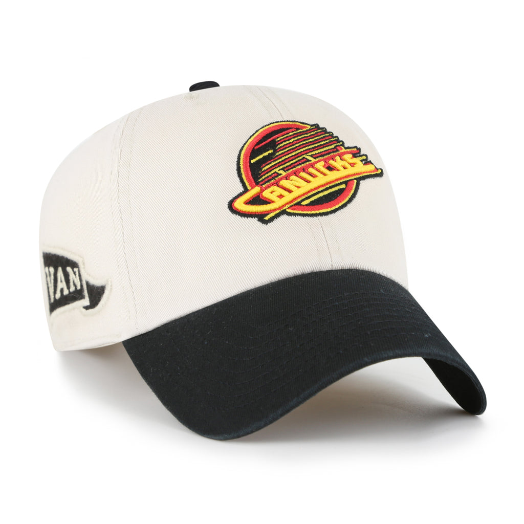 47 Brand Vancouver Canucks Grand Stand Clean Up Hat - Bone/Black