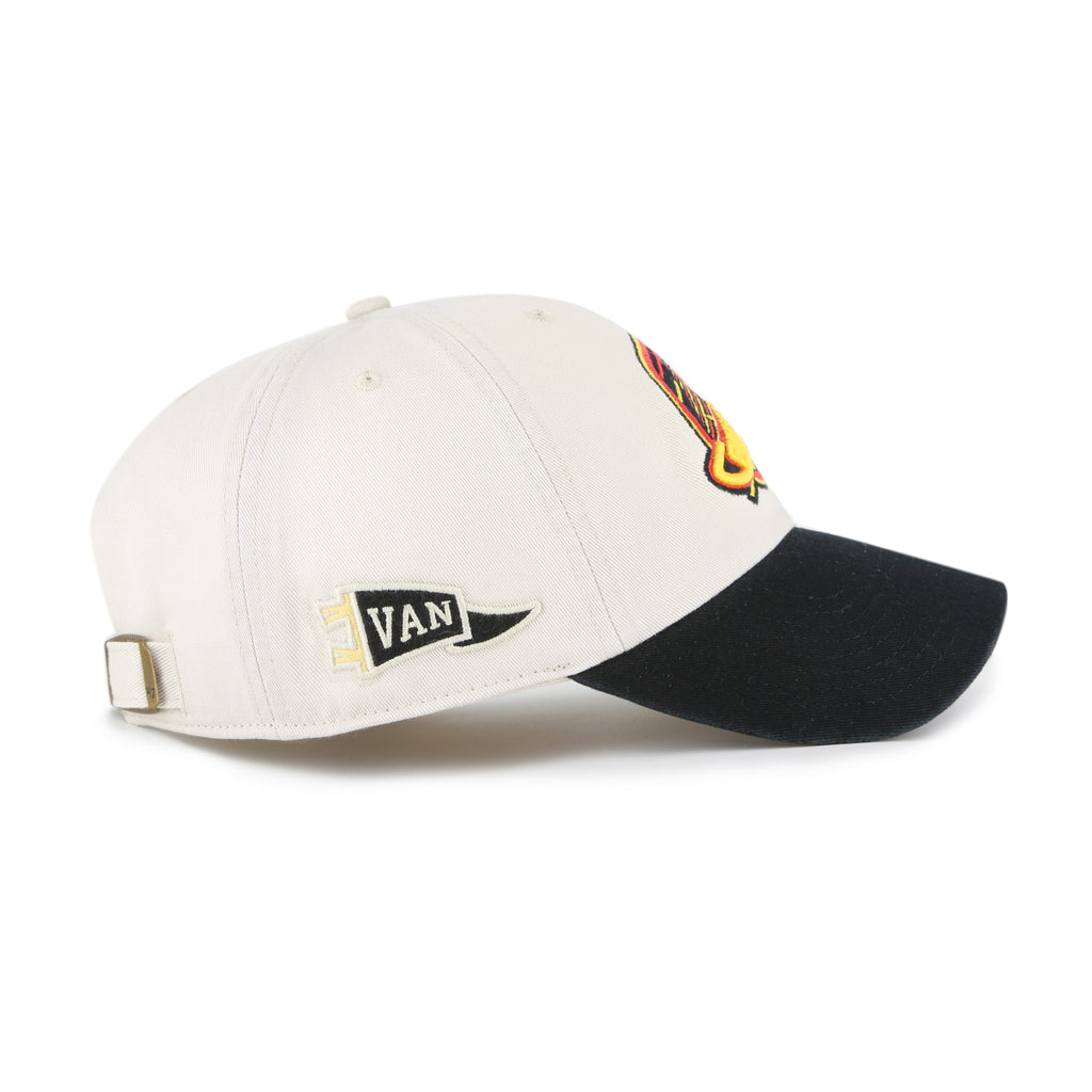 47 Brand Vancouver Canucks Grand Stand Clean Up Hat - Bone/Black
