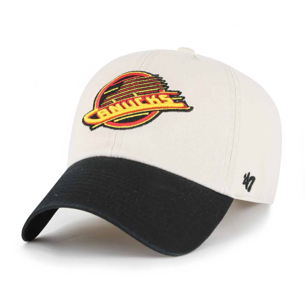 47 Brand Vancouver Canucks Grand Stand Clean Up Hat - Bone/Black