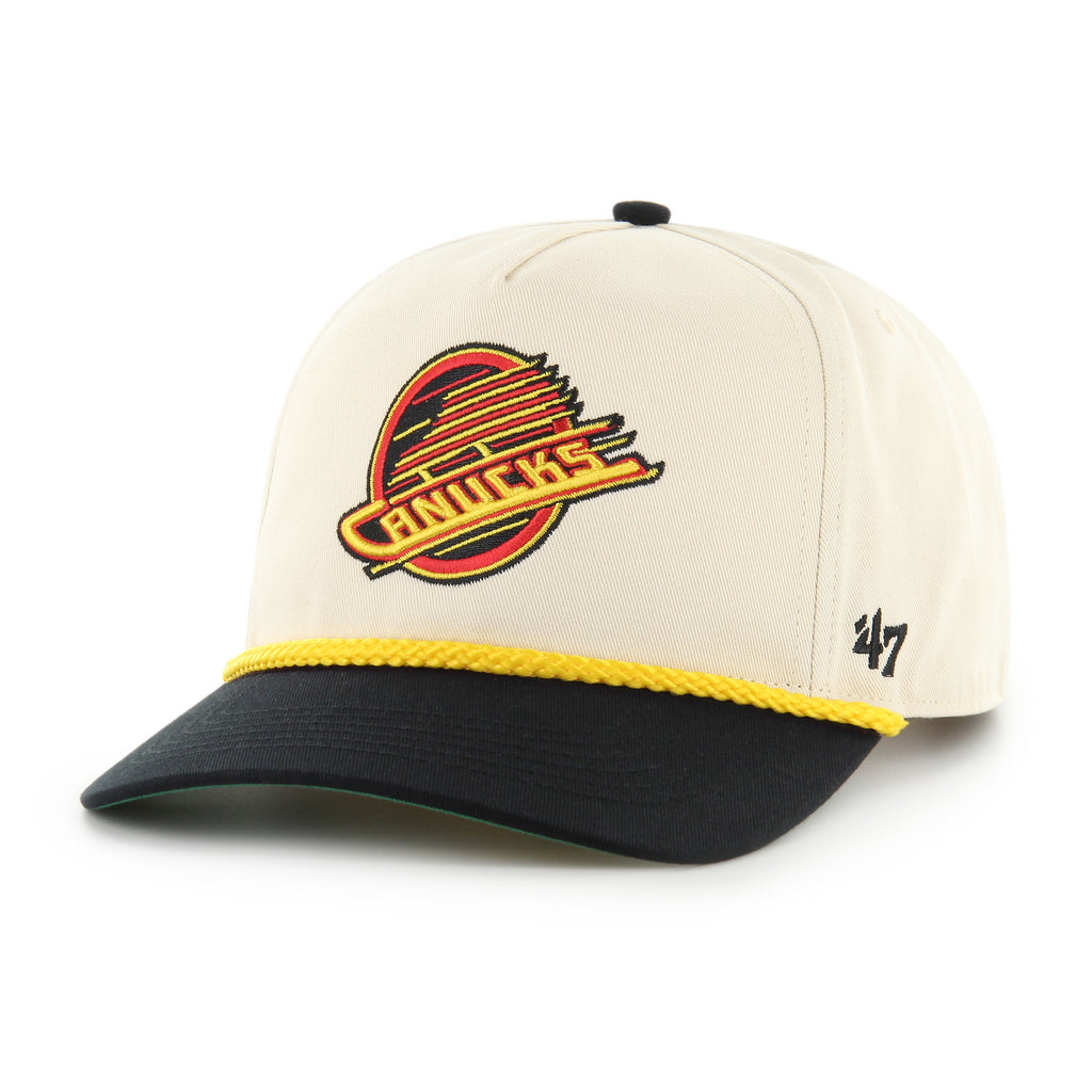 47 Brand Vancouver Canucks Natural Rope Hitch Snapback Hat - Natural/Black