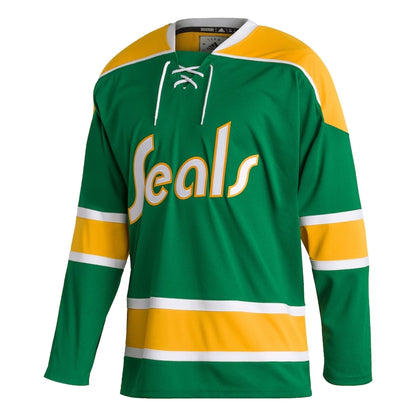 Adidas Authentic California Seals Team Classics Green Jersey - Leaside Hockey Shop Inc.