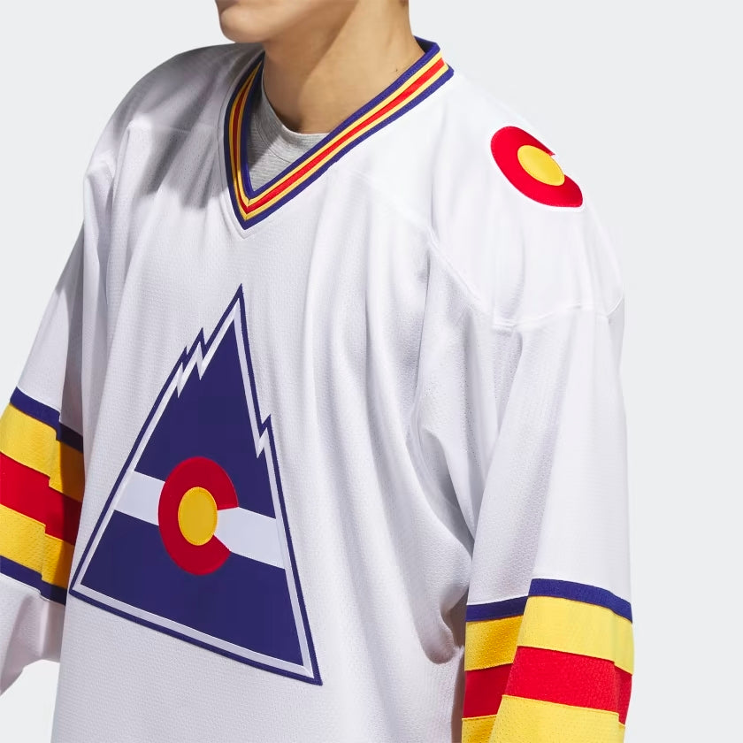 Adidas Authentic Colorado Rockies '77 Mens Team Classics Jersey - Leaside Hockey Shop Inc.