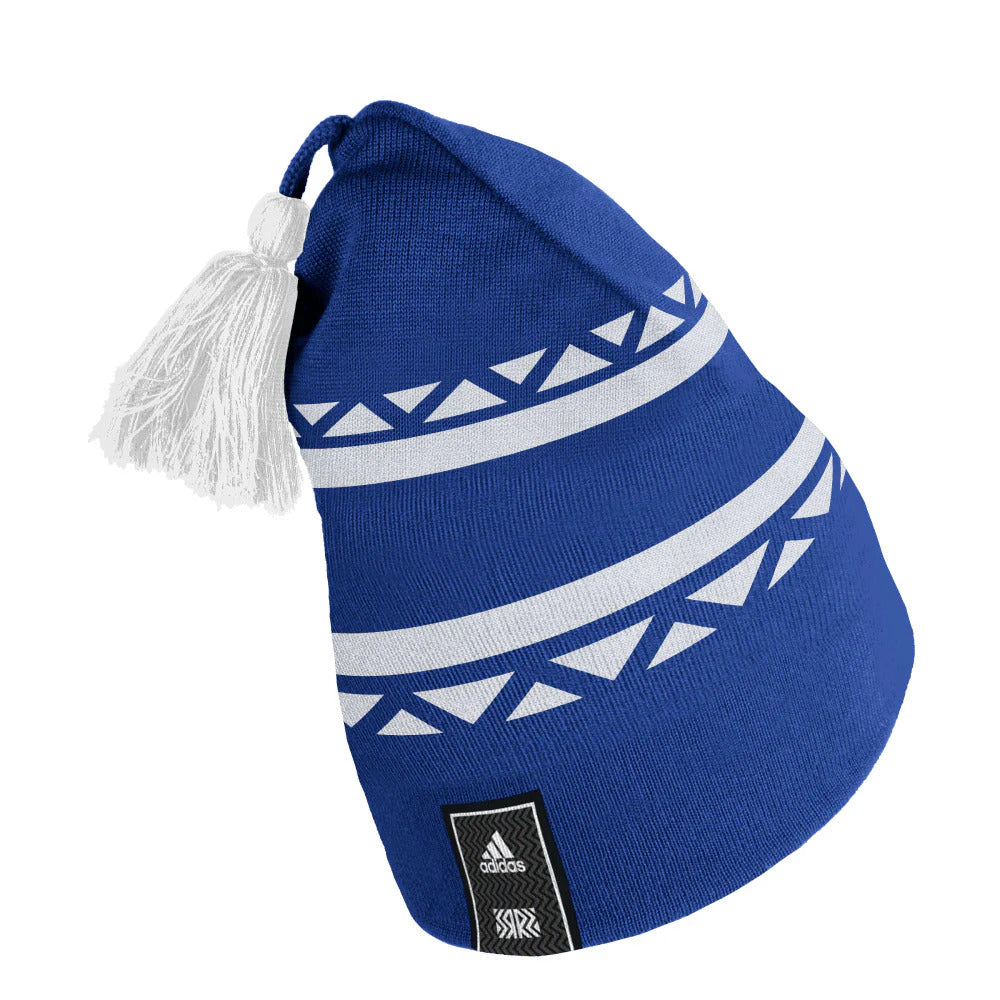 Adidas Toronto Maple Leafs Reverse Retro Tassel Beanie Toque - Blue