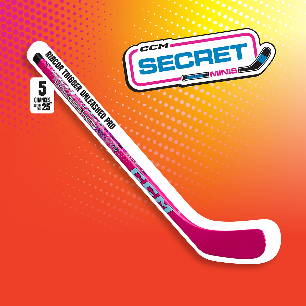 CCM Secret Minis - Mini Hockey Sticks - 2026 - Leaside Hockey Shop Inc.