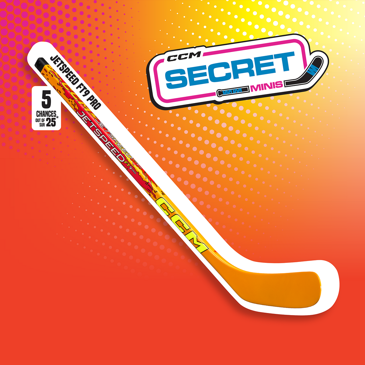 CCM Secret Minis - Mini Hockey Sticks - 2026 - Leaside Hockey Shop Inc.