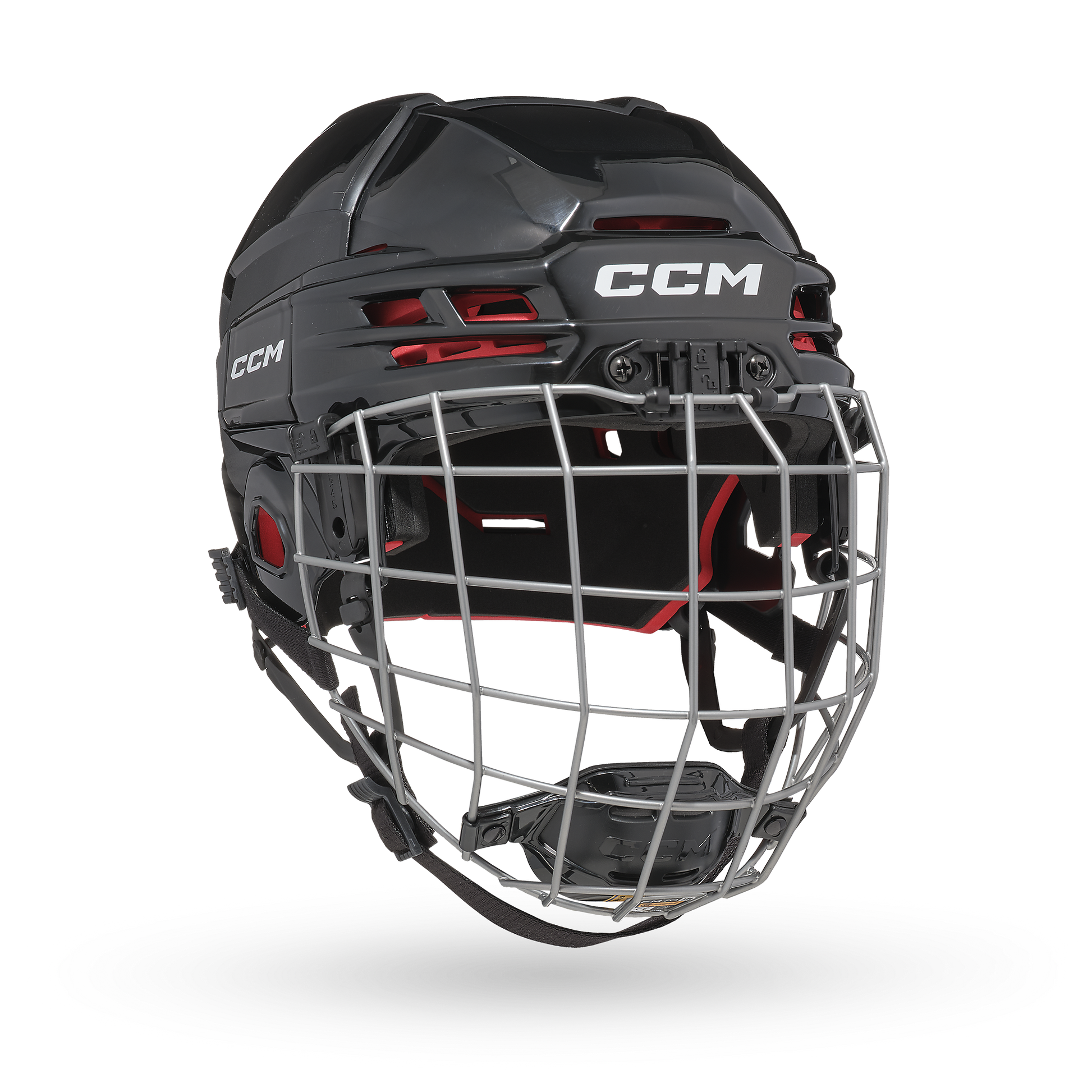 CCM Tacks 70 Junior Hockey Helmet + Cage Combo - Black/Silver - Leaside Hockey Shop Inc.