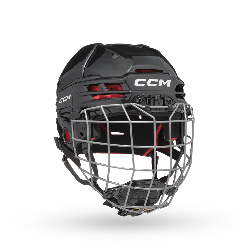 CCM Tacks 70 Youth Hockey Helmet + Cage Combo - Black/Silver