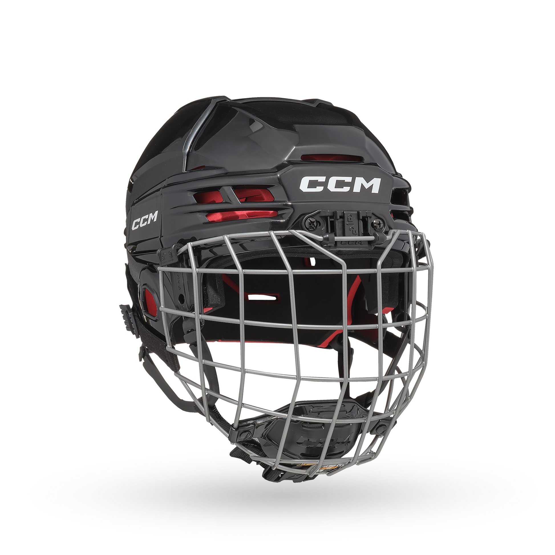 CCM Tacks 70 Youth Hockey Helmet + Cage Combo - Black/Silver