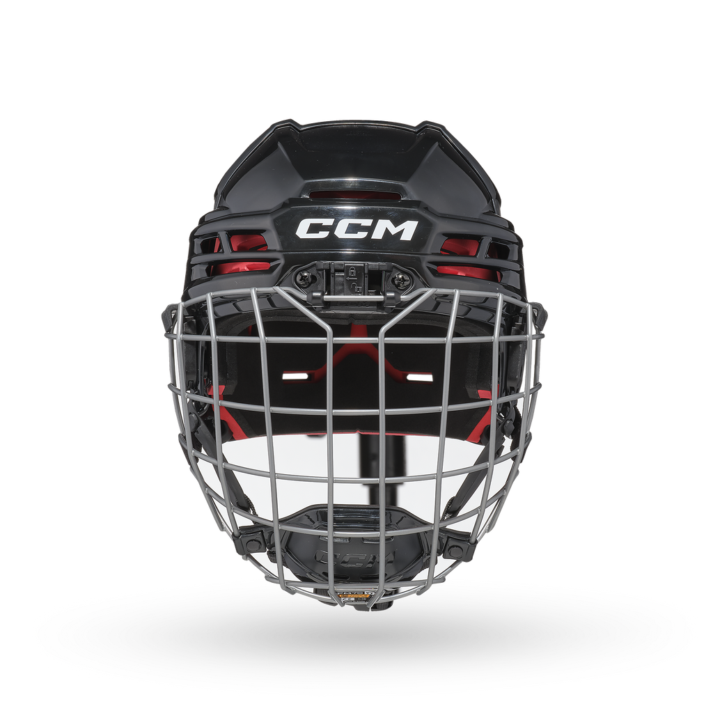 CCM Tacks 70 Youth Hockey Helmet + Cage Combo - Black/Silver