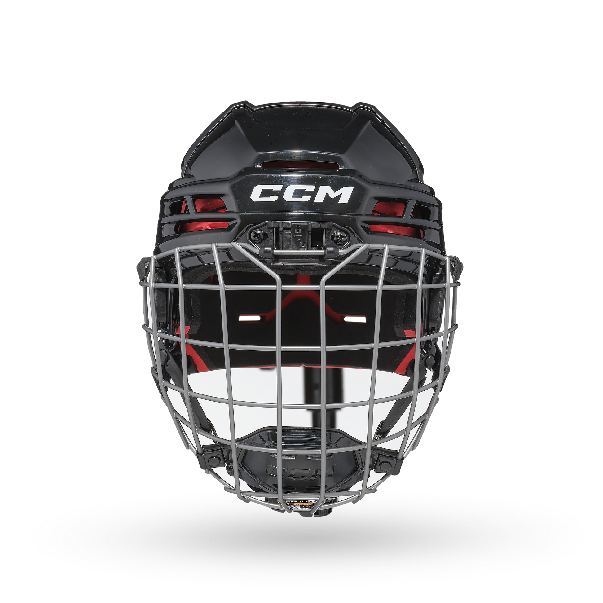 CCM Tacks 70 Youth Hockey Helmet + Cage Combo - Black/Silver