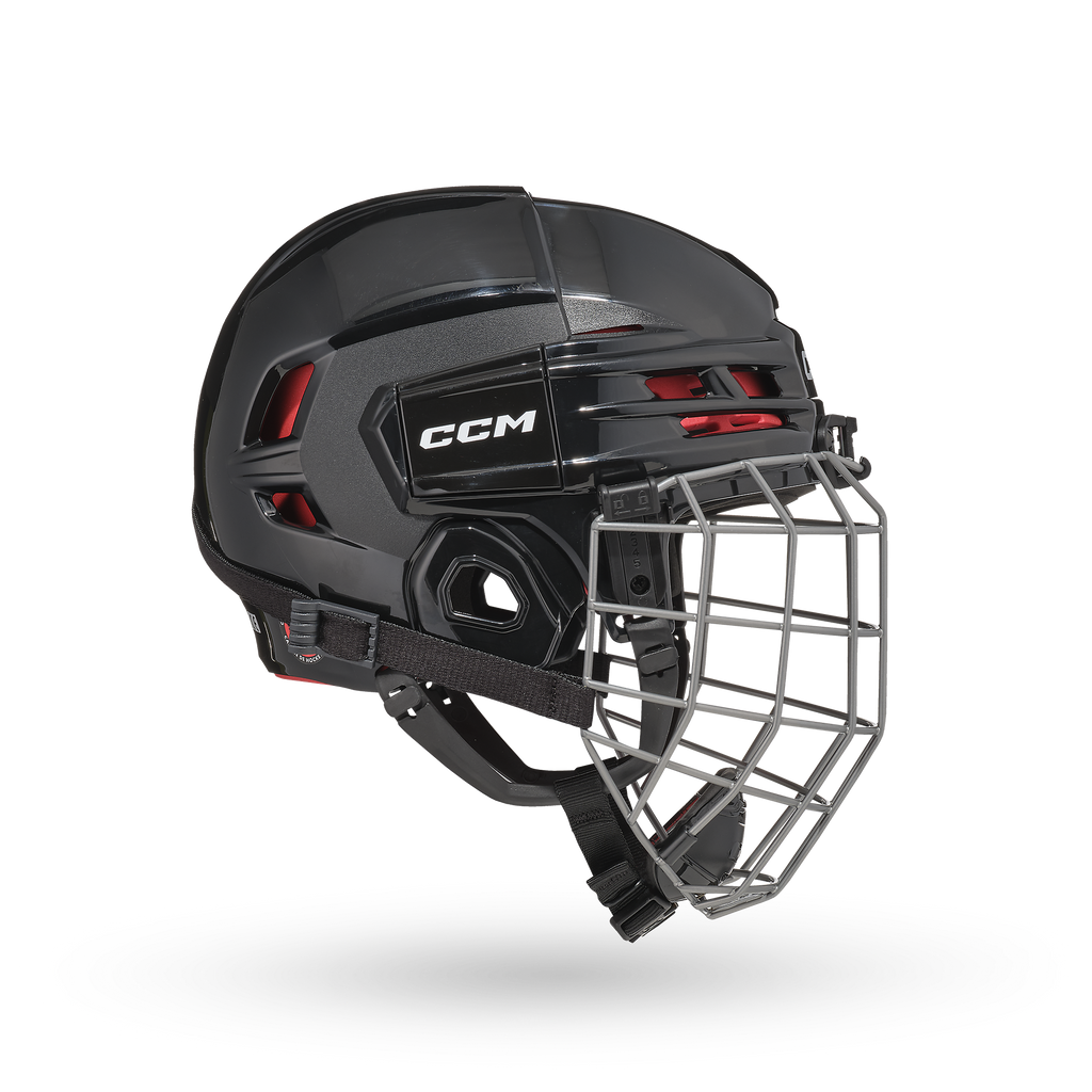 CCM Tacks 70 Youth Hockey Helmet + Cage Combo - Black/Silver