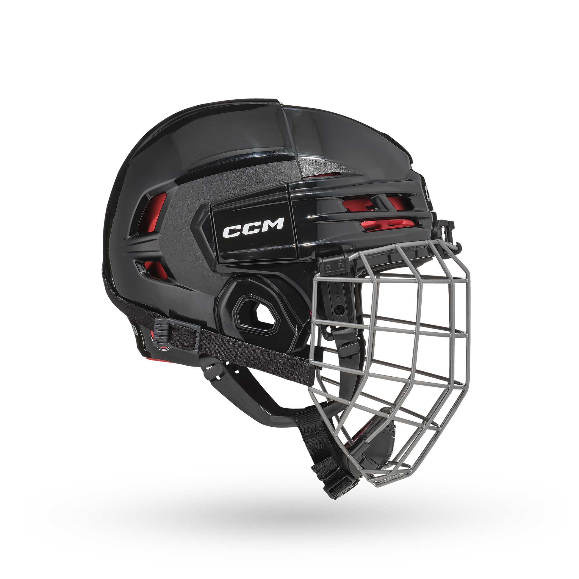 CCM Tacks 70 Youth Hockey Helmet + Cage Combo - Black/Silver