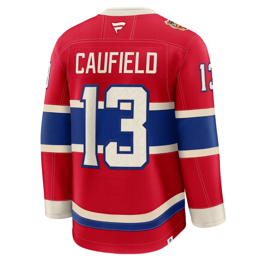 Cole Caufield Montreal Canadiens Heritage Fanatics Premium Jersey - Red