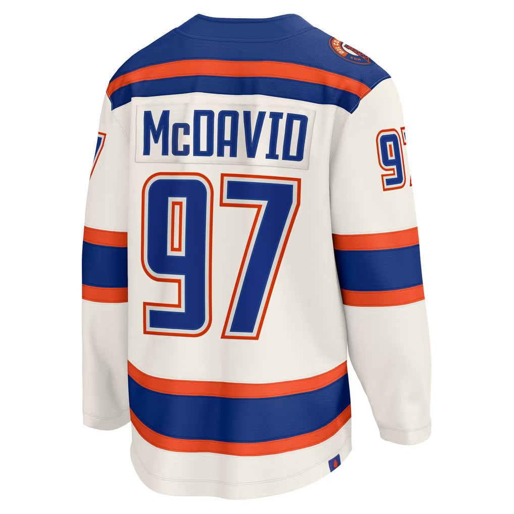 Connor McDavid Edmonton Oilers Fanatics Breakaway Alternate Jersey - Cream