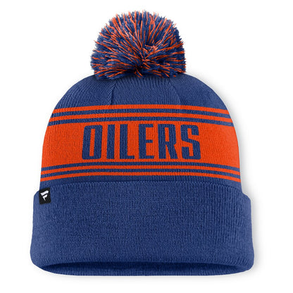 Fanatics Edmonton Oilers Enforcer Pom Toque Beanie Hat