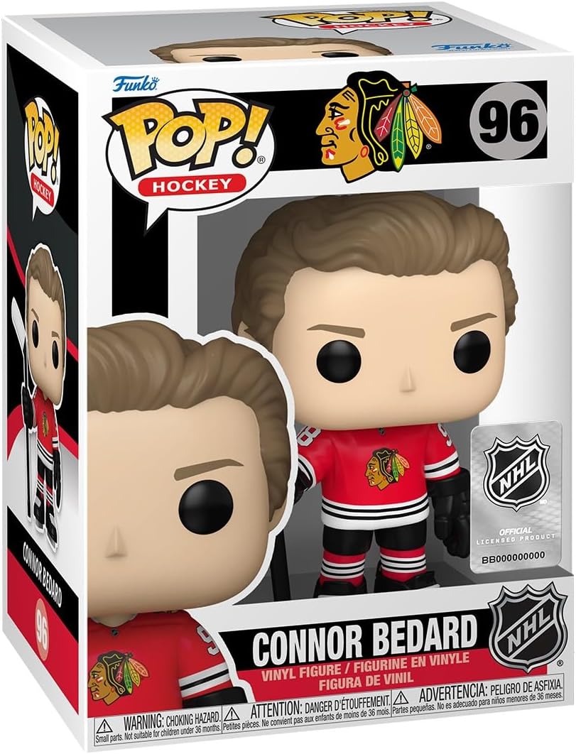 Funko Pop Connor Bedard - Chicago Blackhawks 96 - Leaside Hockey Shop Inc.