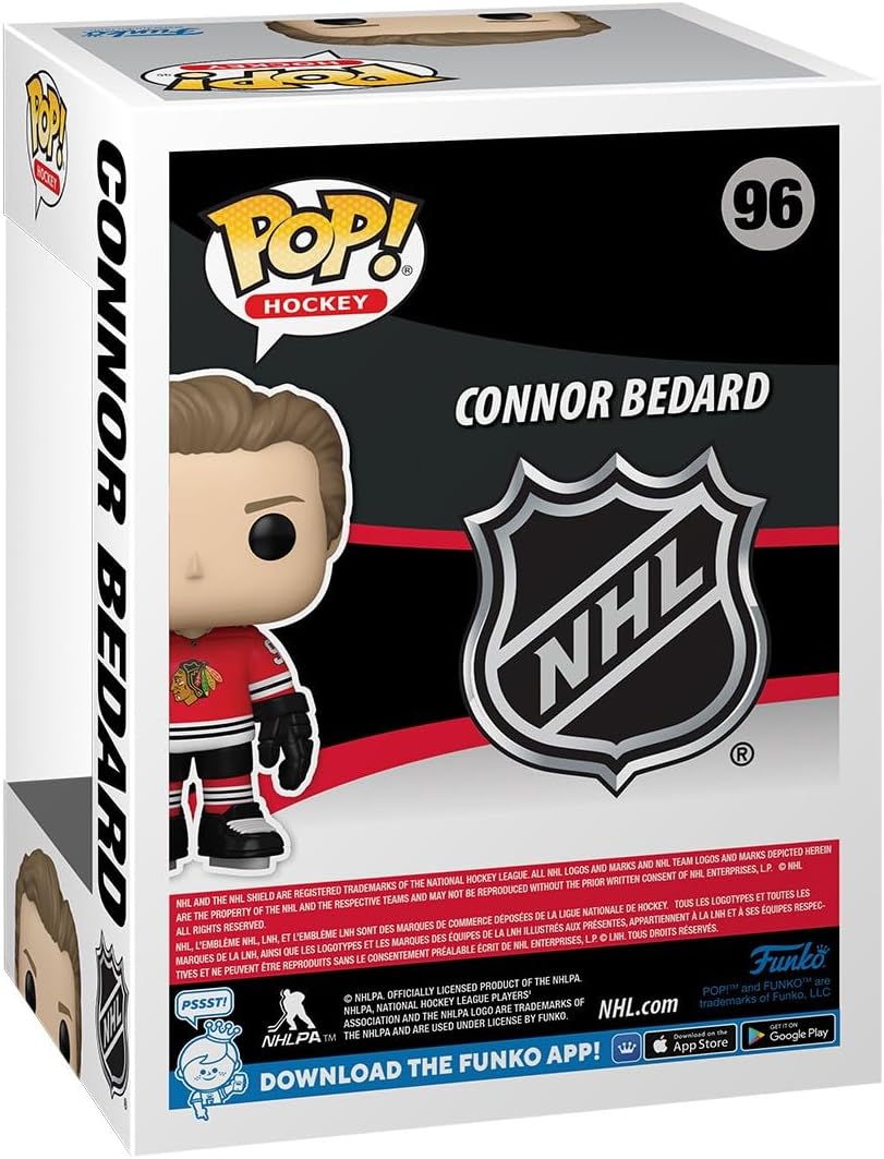 Funko Pop Connor Bedard - Chicago Blackhawks 96 - Leaside Hockey Shop Inc.