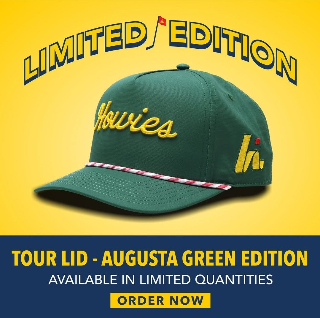 Howies Lid The Tour Snapback Golf Hat - Augusta Green