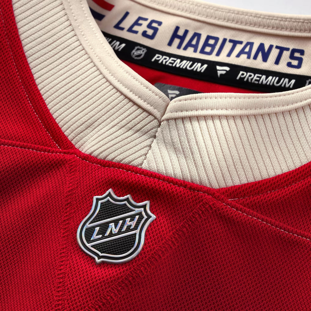 Cole Caufield Montreal Canadiens Heritage Fanatics Premium Jersey - Red