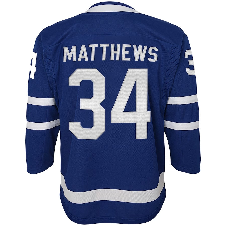 Outerstuff Youth Auston Matthews Toronto Maple Leafs Blue Home Premier Player Jersey - Leaside Hockey Shop Inc.