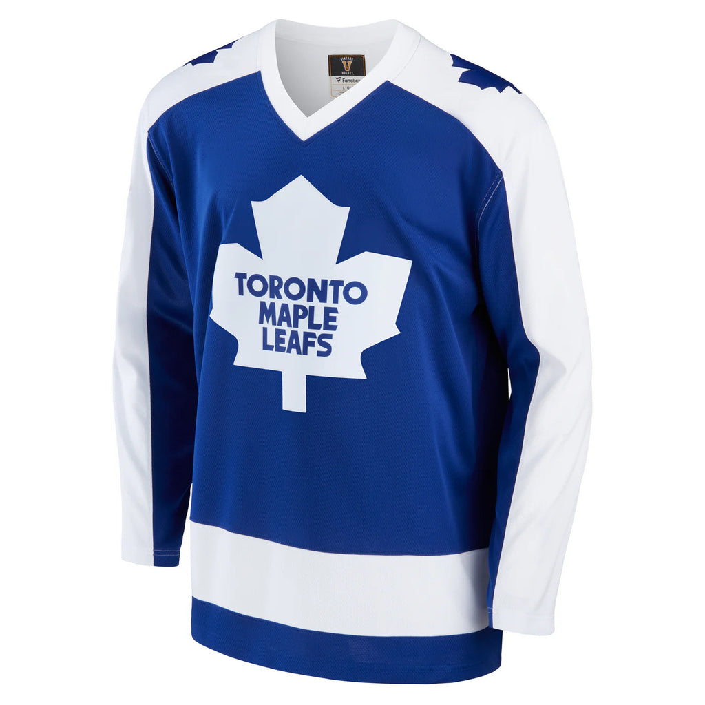 Toronto Maple Leafs Vintage Home Fanatics Breakaway Premium Jersey (Blank Back) - Blue - Leaside Hockey Shop Inc.