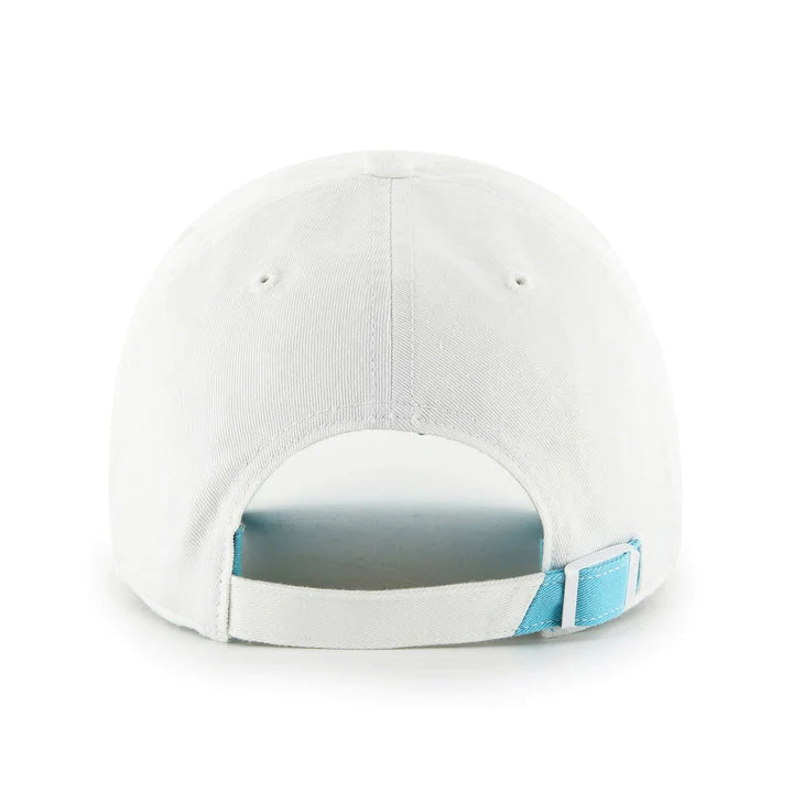 47 Brand White Noise Blue Jays Clean Up Hat - Leaside Hockey Shop Inc.