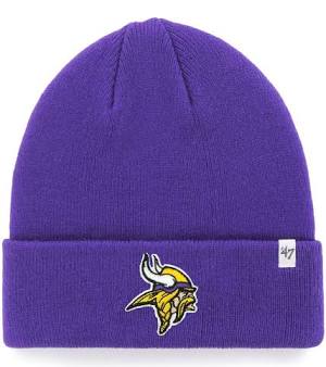 47 Brand Minnesota Vikings Knit Raised Cuff Toque Beanie Hat -Purple