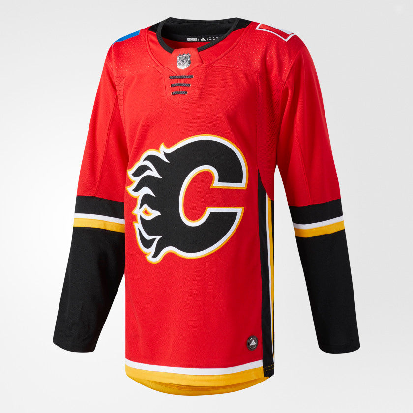 Monkeysports Calgary Flames Uncrested Adult Hockey Jersey in Red Size Small